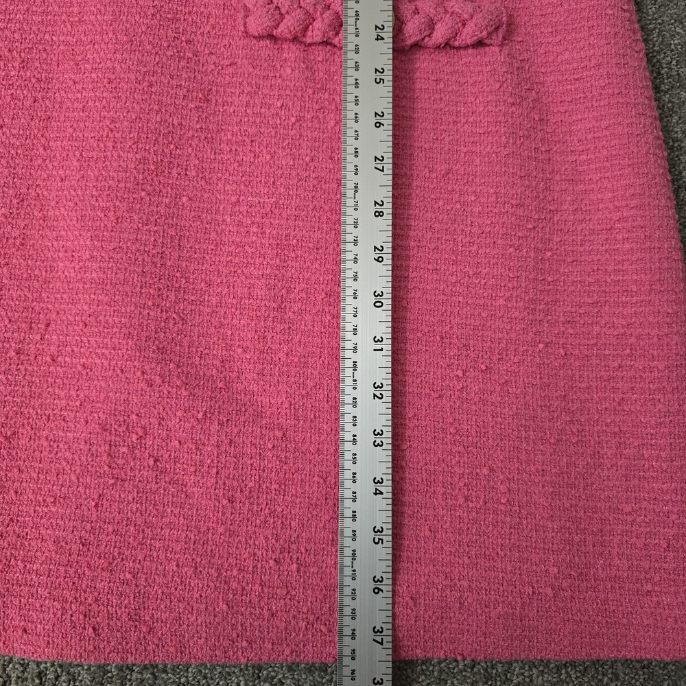 Tuckernuck Jackie Tweed Dress Womens XXL Pink Gold Button Short Sleeve Preppy - Picture 3 of 7